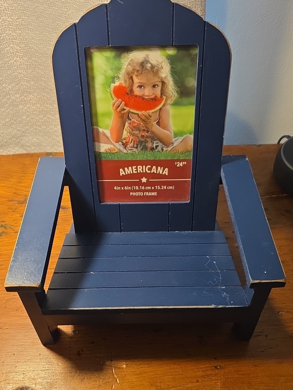Blue Mini Adirondack Photo Frame Chair